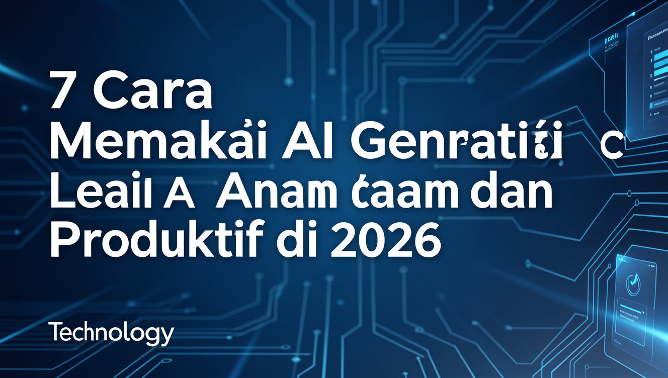 7 Cara Memakai AI Generatif Lebih Aman dan Produktif di 2026