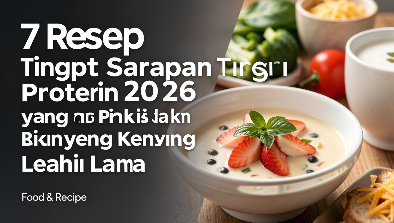 7 Resep Sarapan Tinggi Protein 2026 yang Praktis dan Bikin Kenyang Lebih Lama