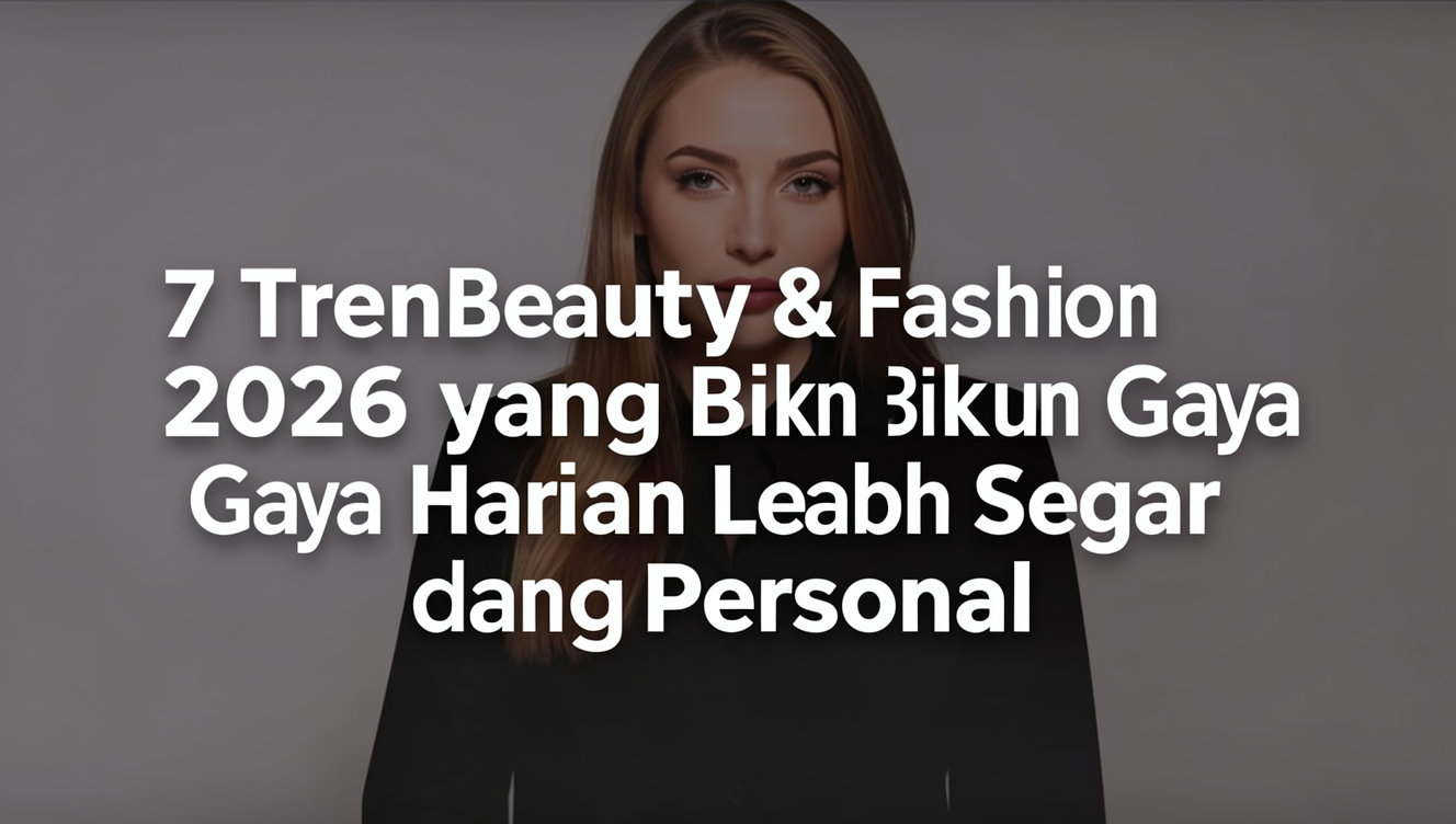7 Tren Beauty & Fashion 2026 yang Bikin Gaya Harian Lebih Segar dan Personal