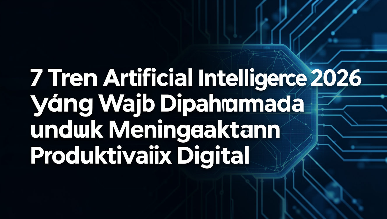 7 Tren Artificial Intelligence 2026 yang Wajib Dipahami untuk Meningkatkan Produktivitas Digital