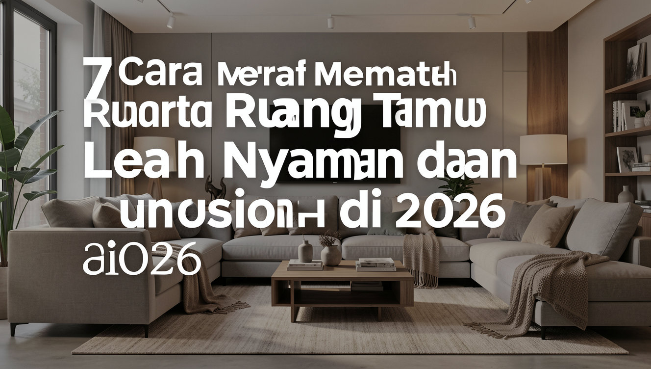 7 Cara Menata Ruang Tamu Lebih Nyaman dan Fungsional di 2026