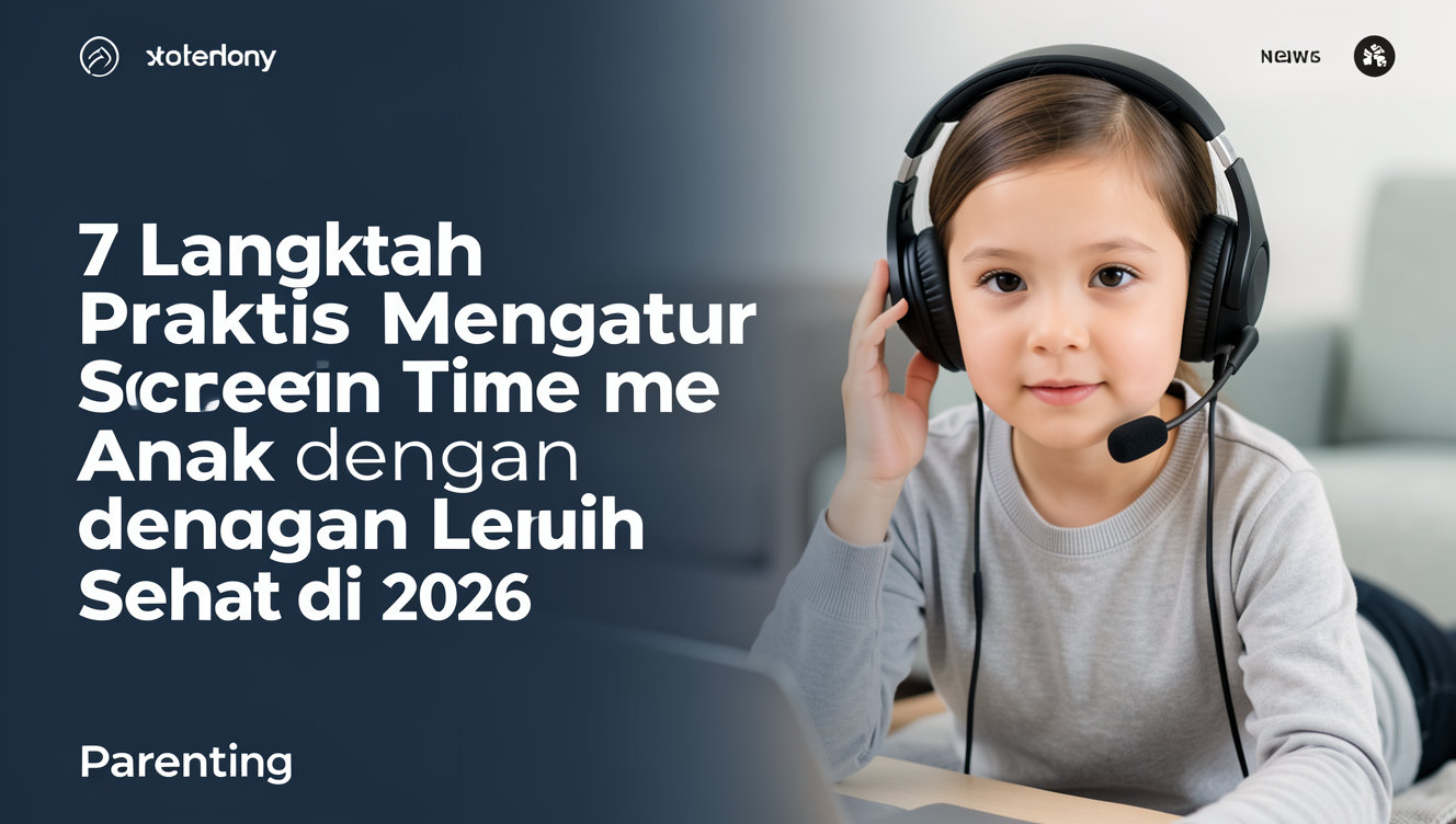 7 Langkah Praktis Mengatur Screen Time Anak dengan Lebih Sehat di 2026