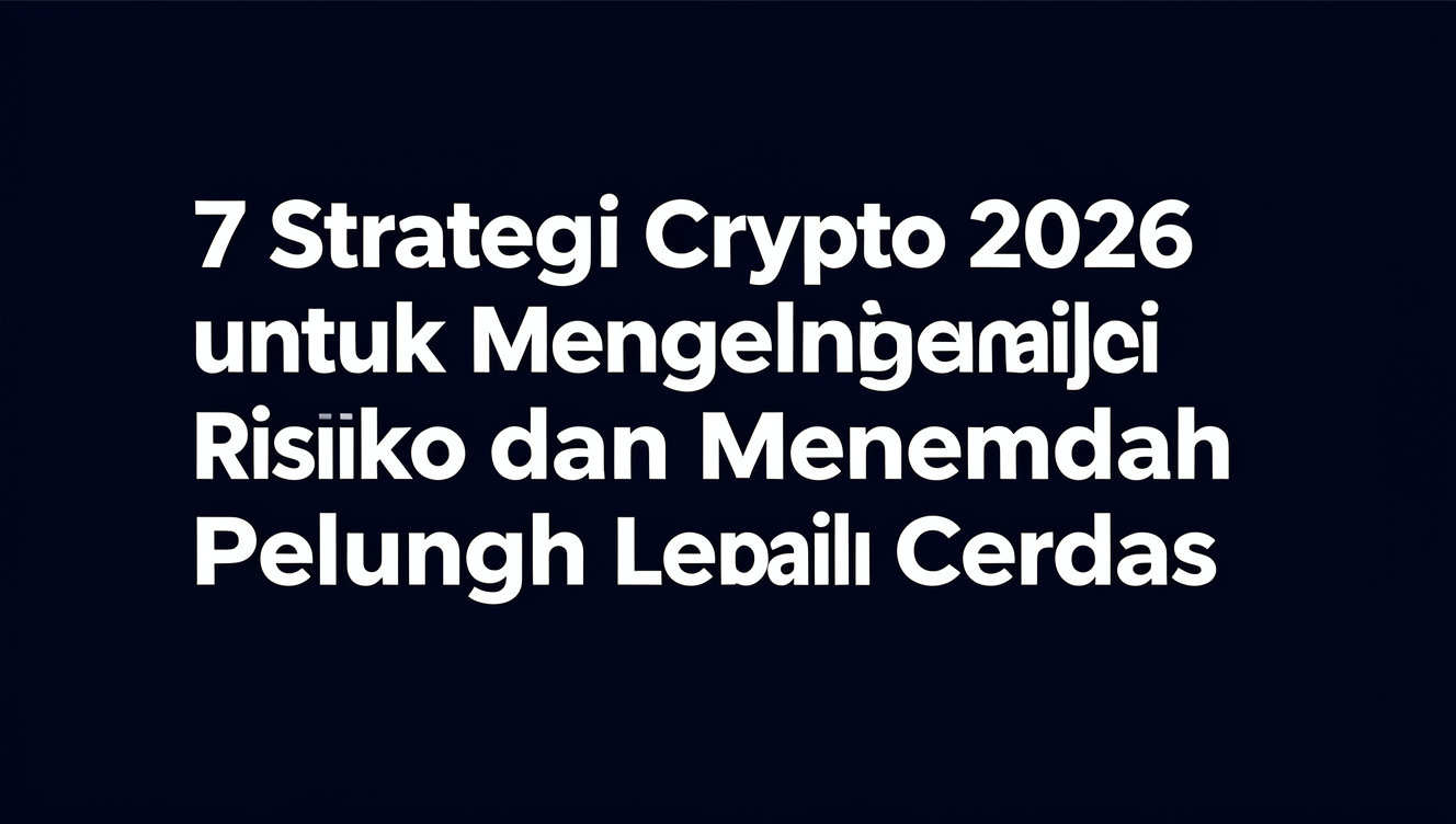 7 Strategi Crypto 2026 untuk Mengelola Risiko dan Menemukan Peluang Lebih Cerdas