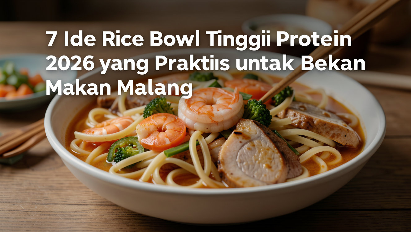 7 Ide Rice Bowl Tinggi Protein 2026 yang Praktis untuk Bekal dan Makan Malam