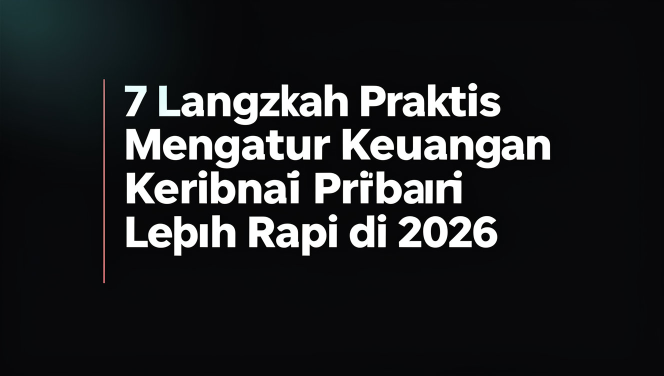 7 Langkah Praktis Mengatur Keuangan Pribadi Lebih Rapi di 2026