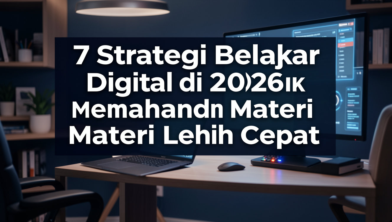7 Strategi Belajar Digital di 2026 untuk Memahami Materi Lebih Cepat