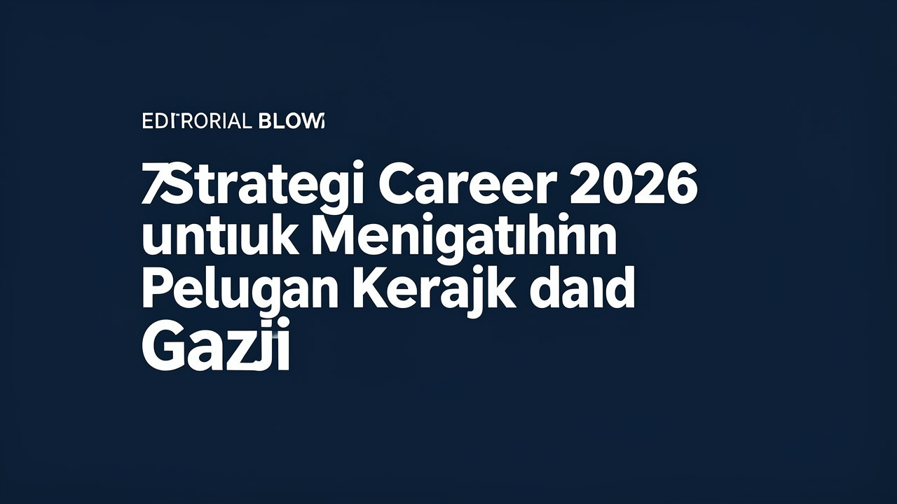 7 Strategi Career 2026 untuk Meningkatkan Peluang Kerja dan Gaji