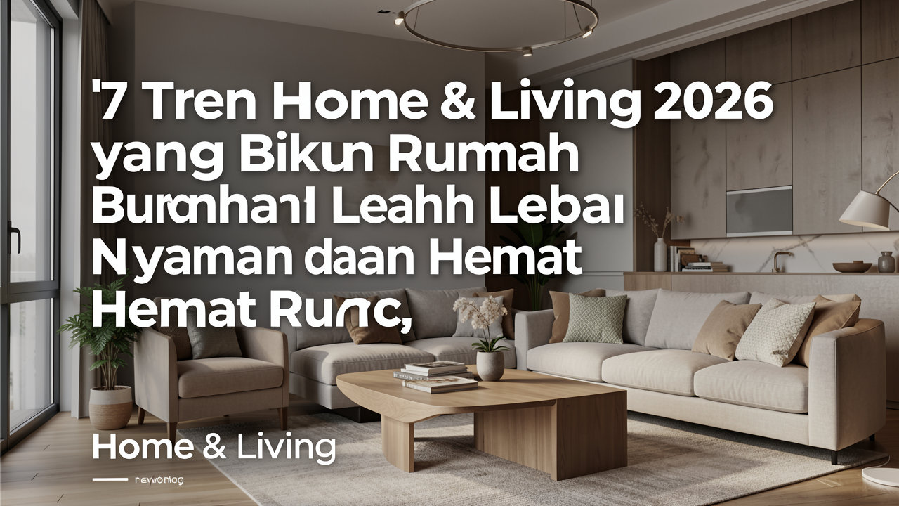 7 Tren Home & Living 2026 yang Bikin Rumah Lebih Nyaman dan Hemat Ruang