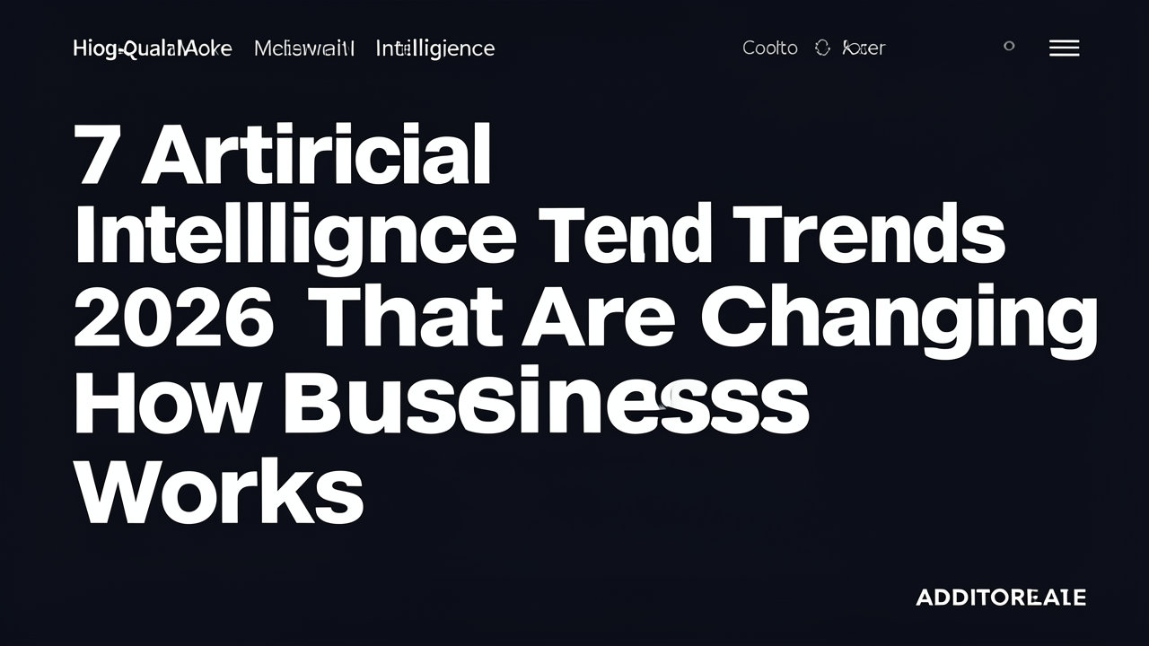 7 Tren Artificial Intelligence 2026 yang Mengubah Cara Bisnis Bekerja