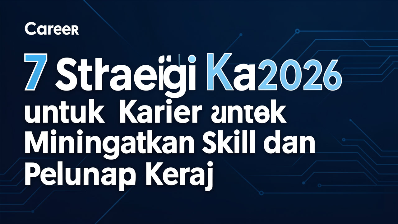 7 Strategi Karier 2026 untuk Meningkatkan Skill dan Peluang Kerja