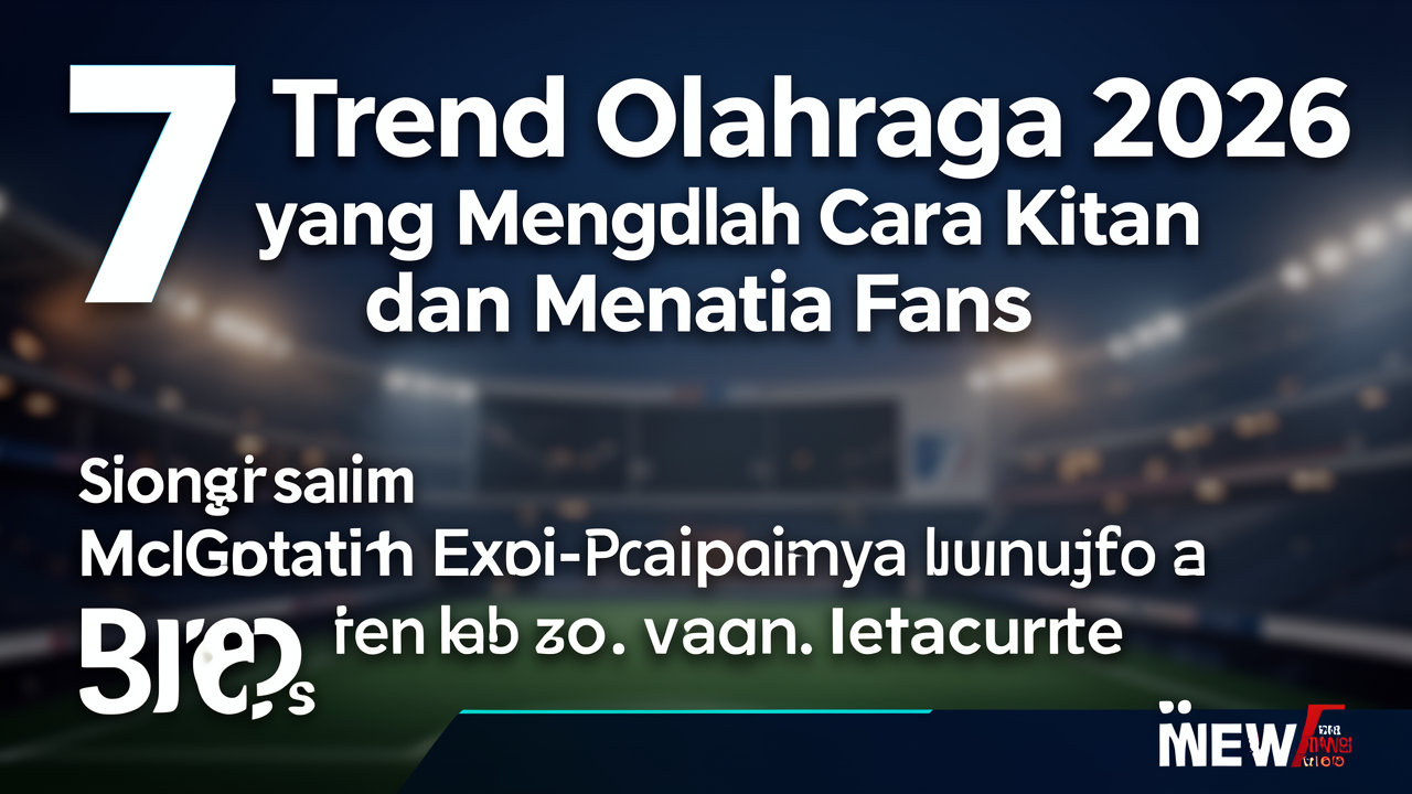 7 Tren Olahraga 2026 yang Mengubah Cara Kita Berlatih dan Menjadi Fans