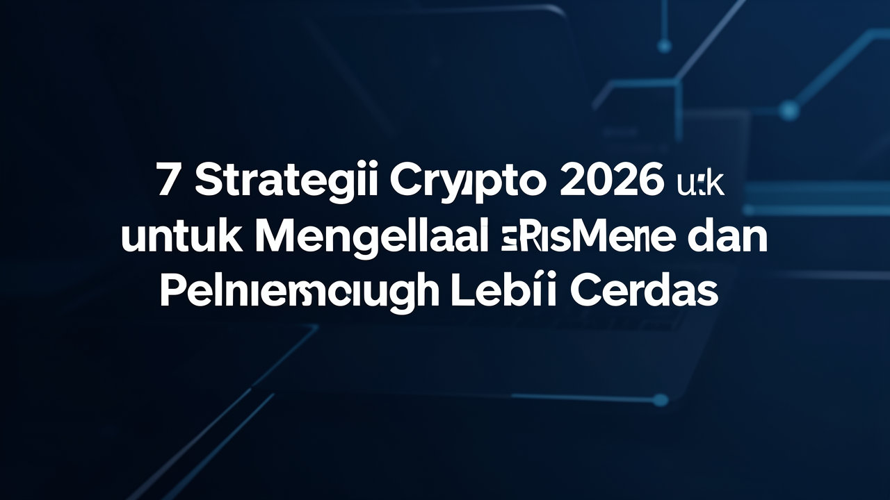 7 Strategi Crypto 2026 untuk Mengelola Risiko dan Menemukan Peluang Lebih Cerdas