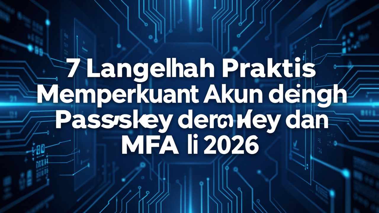 7 Langkah Praktis Memperkuat Akun dengan Passkey dan MFA di 2026