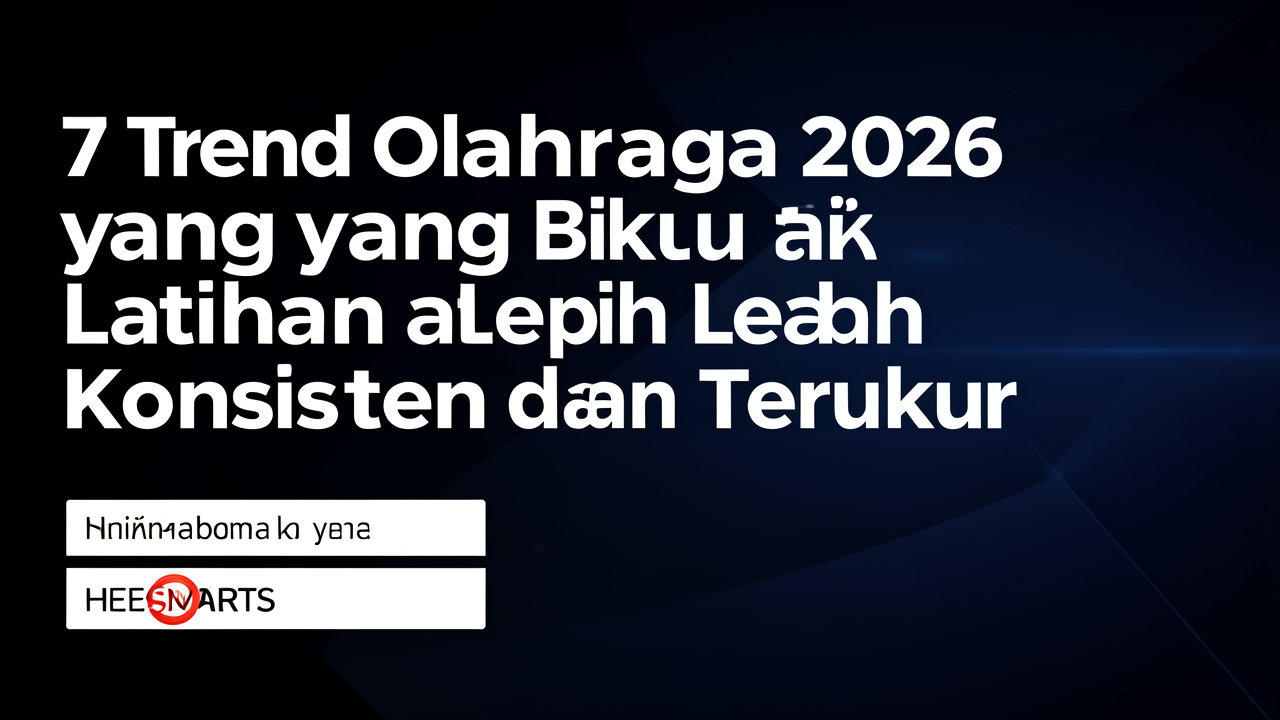 7 Tren Olahraga 2026 yang Bikin Latihan Lebih Konsisten dan Terukur