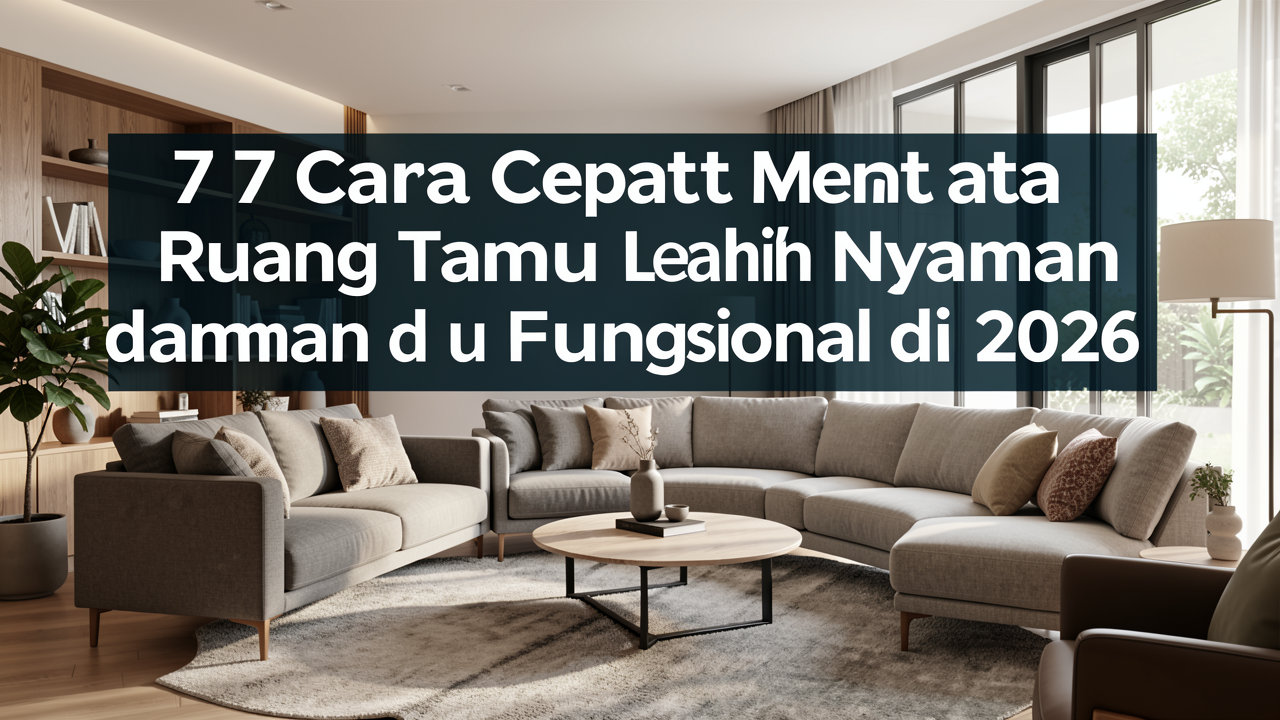 7 Cara Cepat Menata Ruang Tamu Lebih Nyaman dan Fungsional di 2026