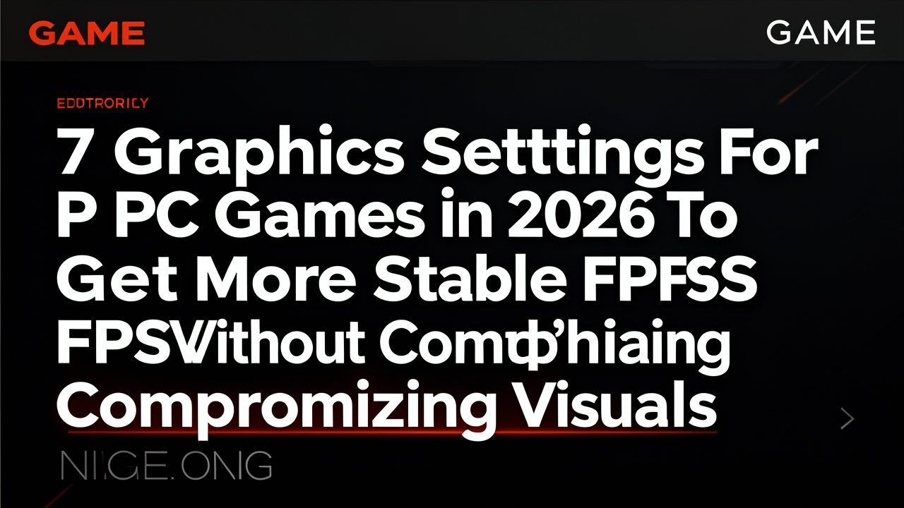 7 Pengaturan Grafis Game PC 2026 agar FPS Lebih Stabil Tanpa Mengorbankan Visual