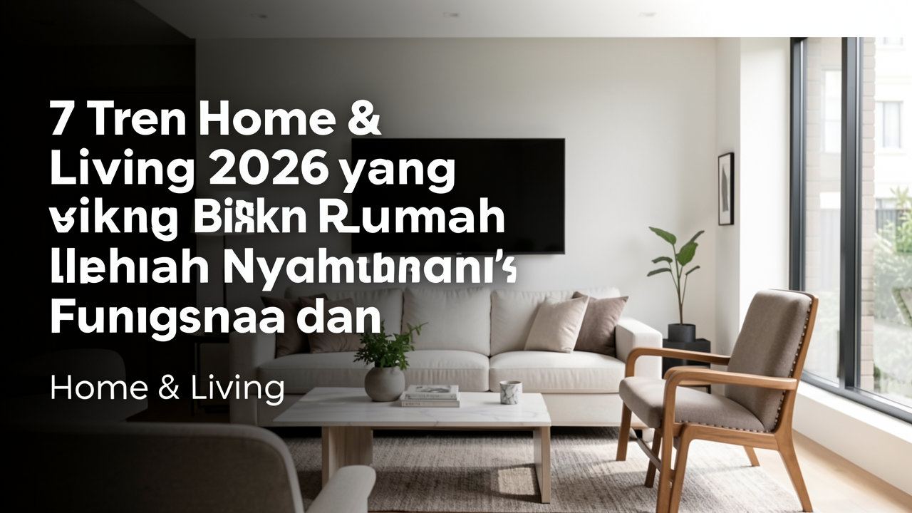 7 Tren Home & Living 2026 yang Bikin Rumah Lebih Nyaman dan Fungsional