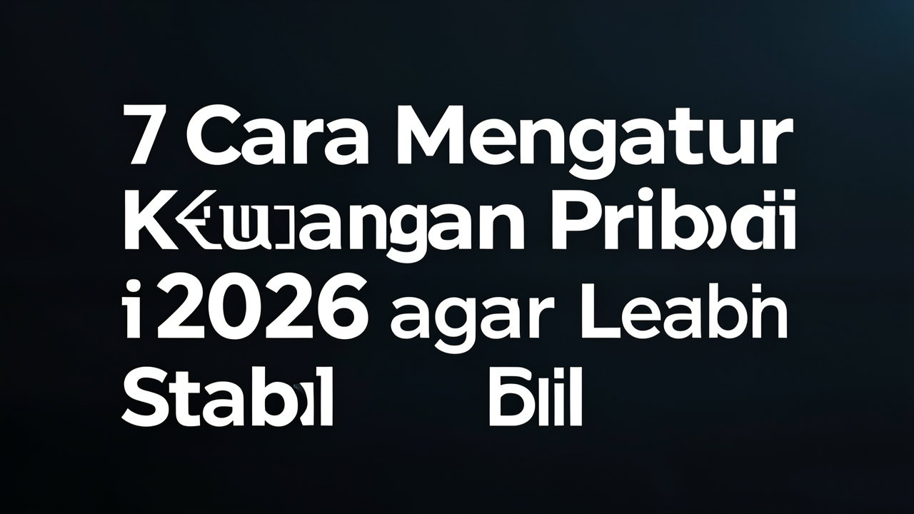 7 Cara Mengatur Keuangan Pribadi di 2026 agar Lebih Stabil