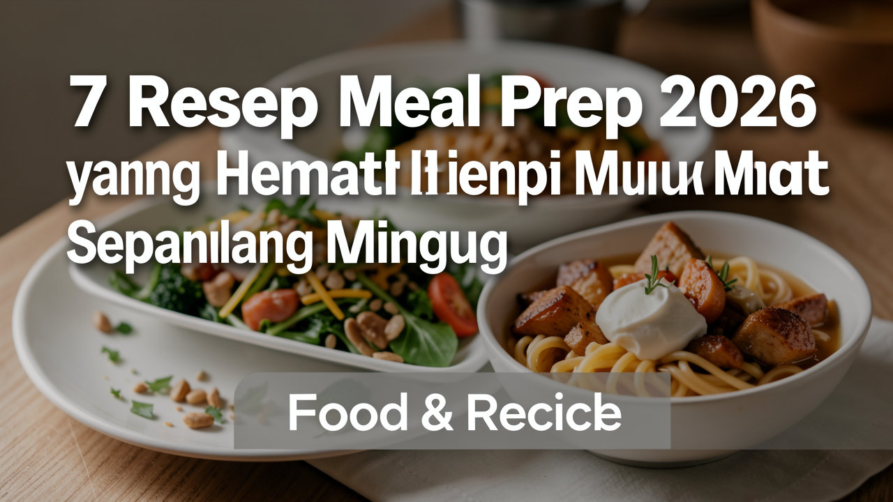 7 Resep Meal Prep 2026 yang Hemat Waktu untuk Menu Sehat Sepanjang Minggu