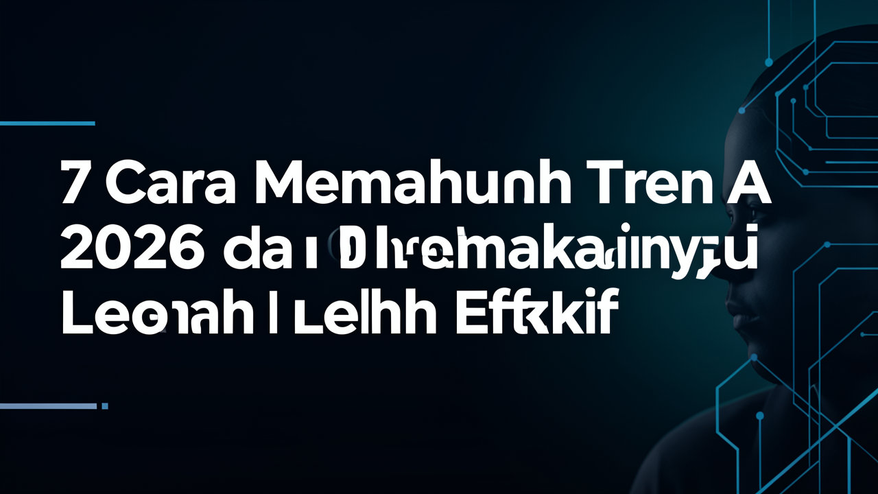 7 Cara Memahami Tren AI 2026 dan Memakainya Lebih Efektif