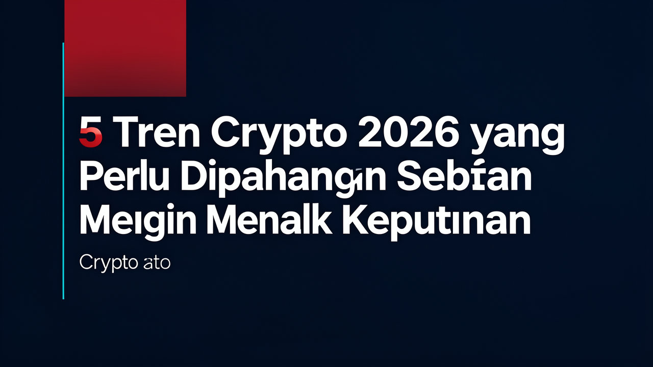 5 Tren Crypto 2026 yang Perlu Dipahami Sebelum Mengambil Keputusan