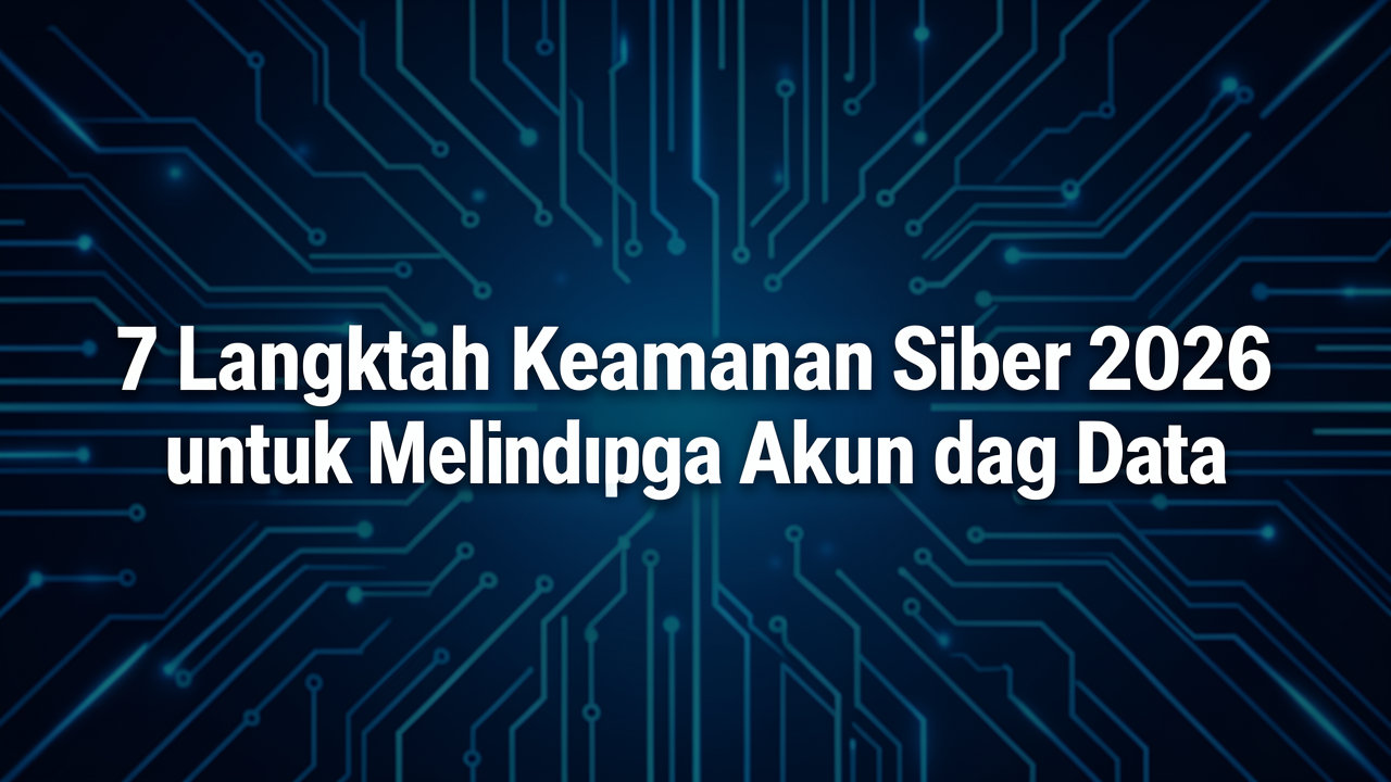 7 Langkah Keamanan Siber 2026 untuk Melindungi Akun dan Data