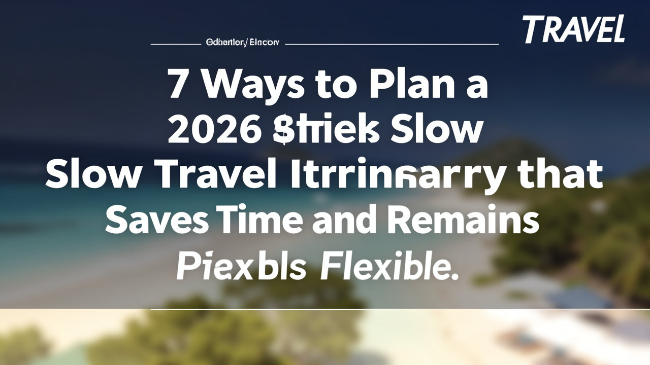 7 Cara Menyusun Itinerary Slow Travel 2026 yang Hemat Waktu dan Tetap Fleksibel