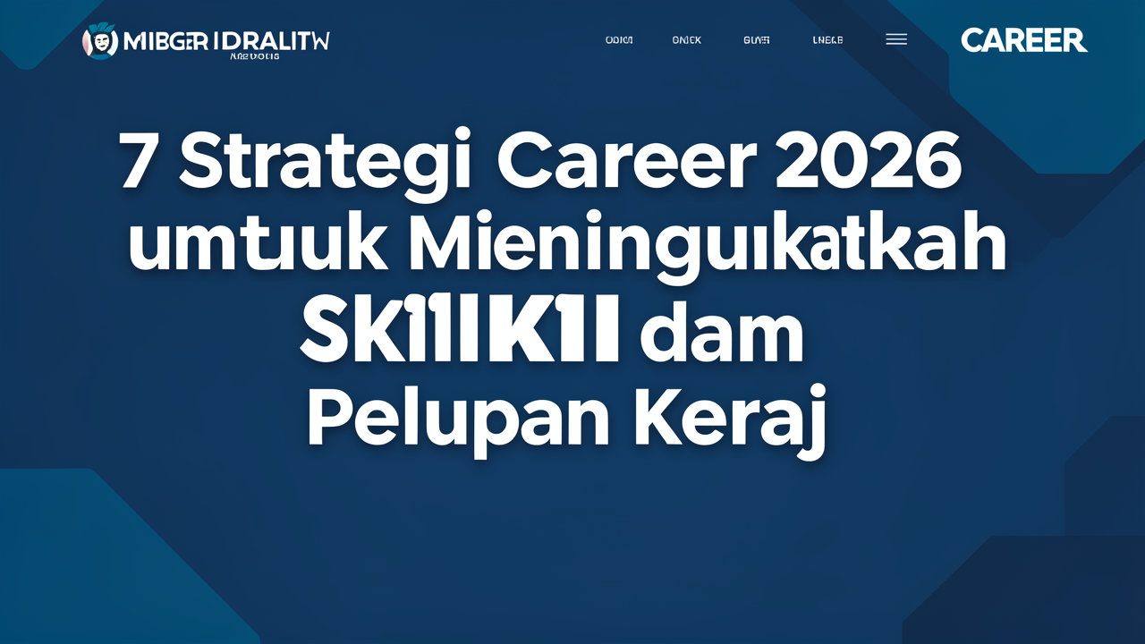 7 Strategi Career 2026 untuk Meningkatkan Skill dan Peluang Kerja