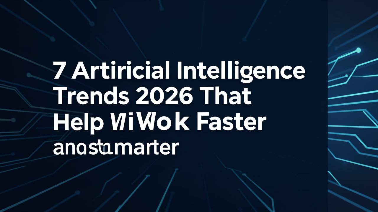 7 Tren Artificial Intelligence 2026 yang Bantu Kerja Lebih Cepat dan Cerdas