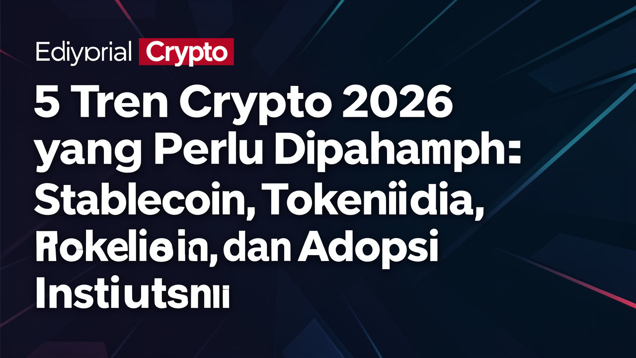 5 Tren Crypto 2026 yang Perlu Dipahami: Stablecoin, Tokenisasi, dan Adopsi Institusi