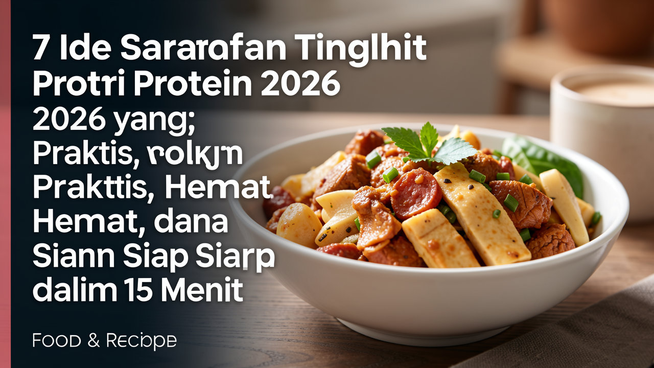 7 Ide Sarapan Tinggi Protein 2026 yang Praktis, Hemat, dan Siap dalam 15 Menit