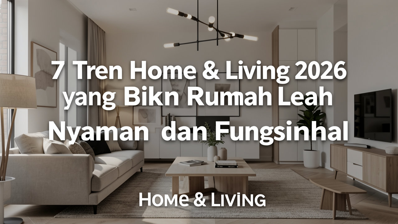 7 Tren Home & Living 2026 yang Bikin Rumah Lebih Nyaman dan Fungsional