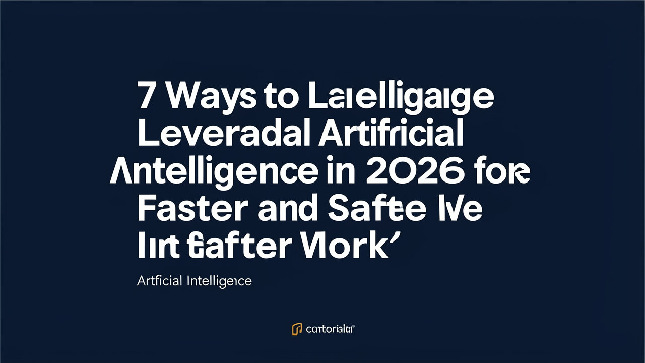 7 Cara Memanfaatkan Artificial Intelligence di 2026 agar Kerja Lebih Cepat dan Aman