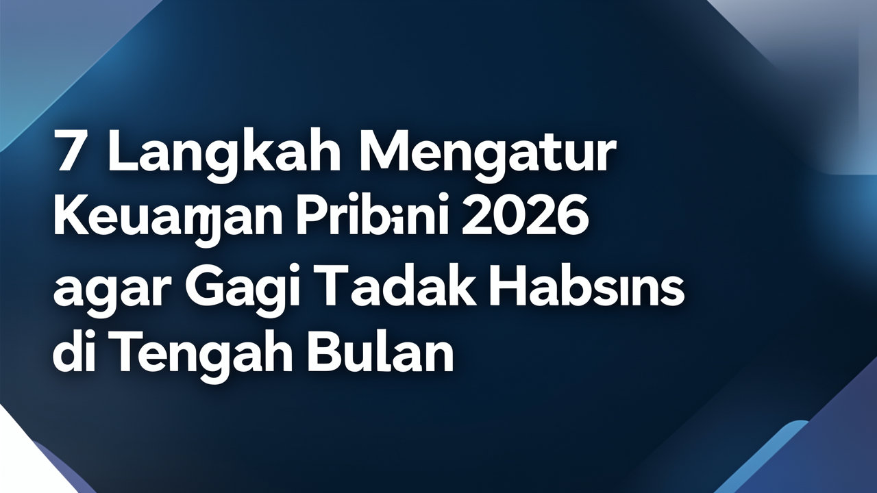 7 Langkah Mengatur Keuangan Pribadi 2026 agar Gaji Tidak Habis di Tengah Bulan