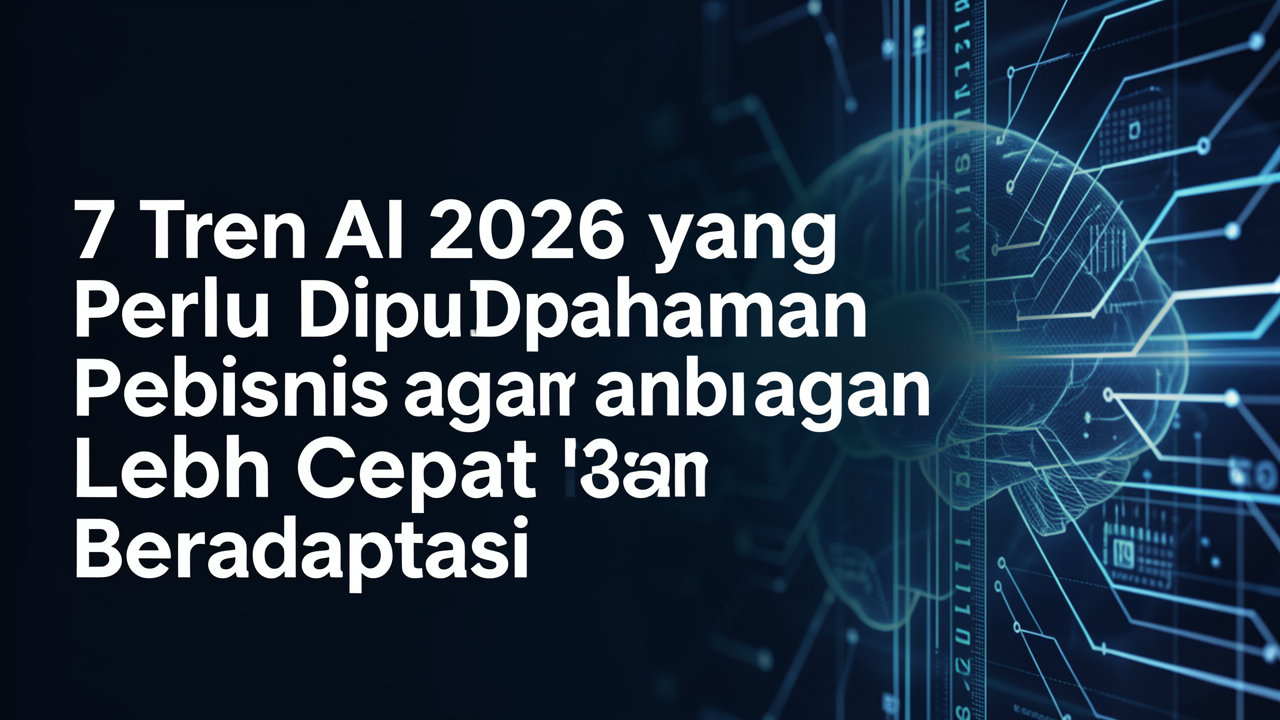7 Tren AI 2026 yang Perlu Dipahami Pebisnis agar Lebih Cepat Beradaptasi