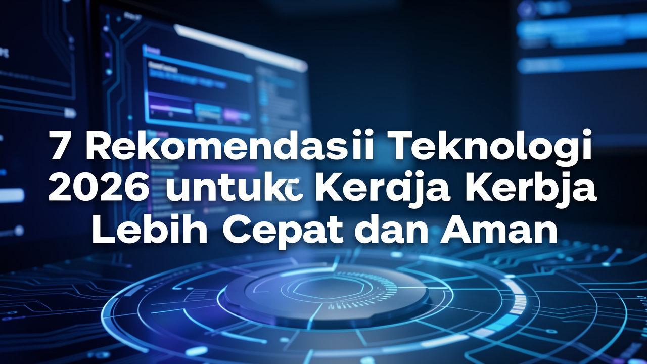 7 Rekomendasi Teknologi 2026 untuk Kerja Lebih Cepat dan Aman