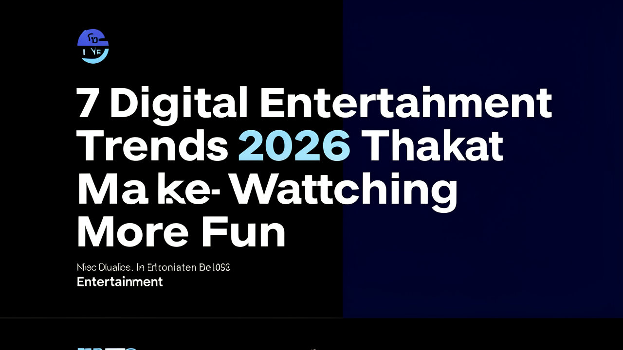 7 Tren Hiburan Digital 2026 yang Membuat Waktu Nonton Lebih Seru