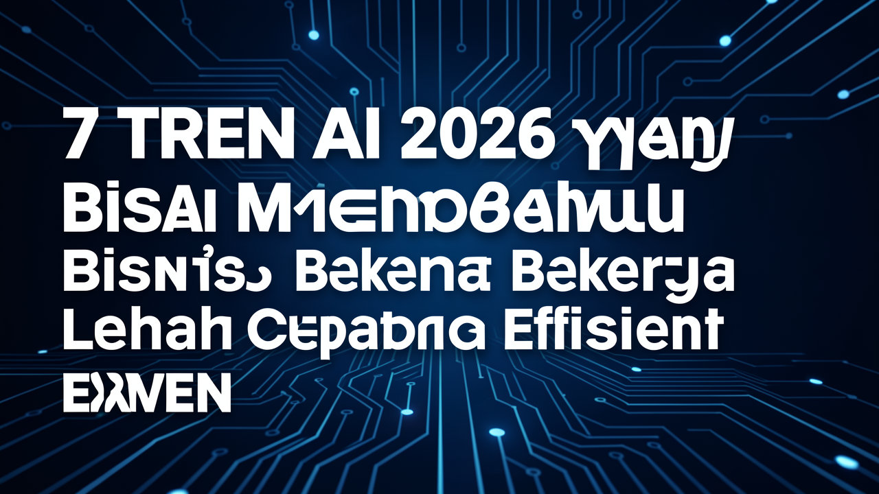 7 Tren AI 2026 yang Bisa Membantu Bisnis Bekerja Lebih Cepat dan Efisien