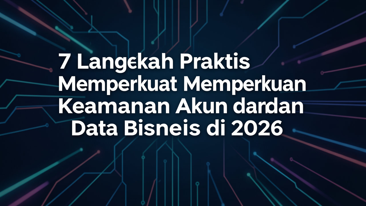 7 Langkah Praktis Memperkuat Keamanan Akun dan Data Bisnis di 2026