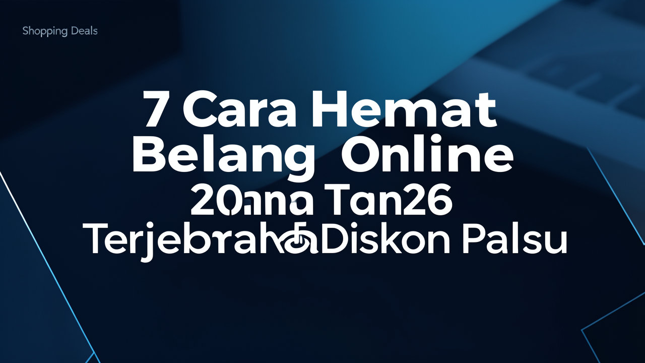 7 Cara Hemat Belanja Online 2026 Tanpa Terjebak Diskon Palsu