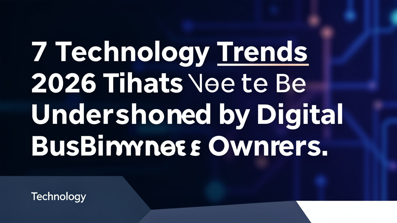 7 Tren Teknologi 2026 yang Perlu Dipahami Pebisnis Digital
