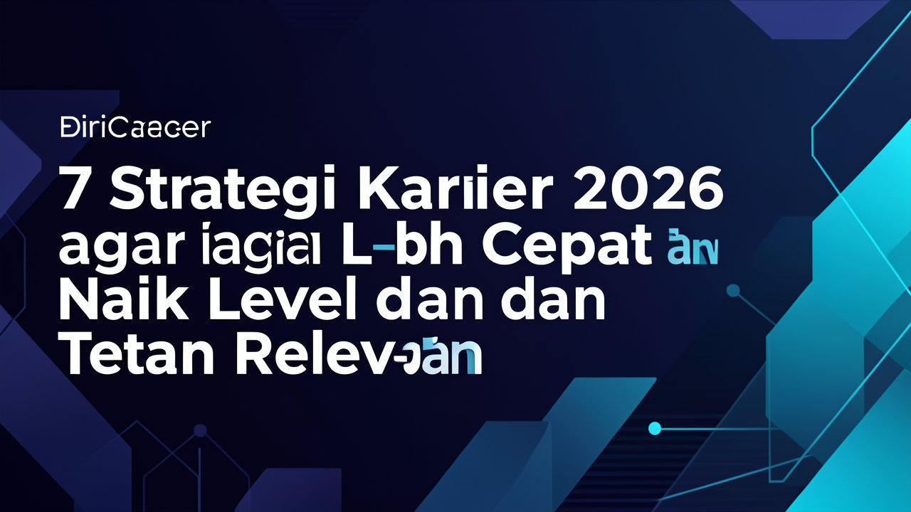 7 Strategi Karier 2026 agar Lebih Cepat Naik Level dan Tetap Relevan