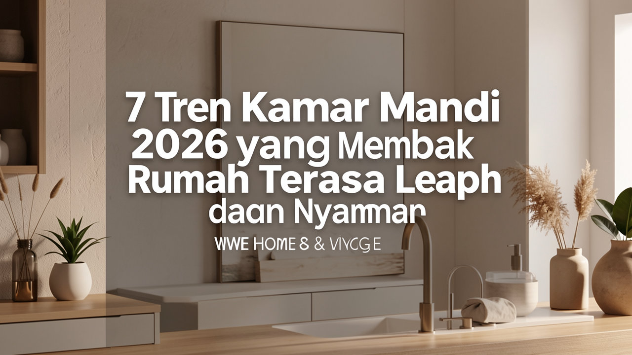 7 Tren Kamar Mandi 2026 yang Membuat Rumah Terasa Lebih Rapi dan Nyaman