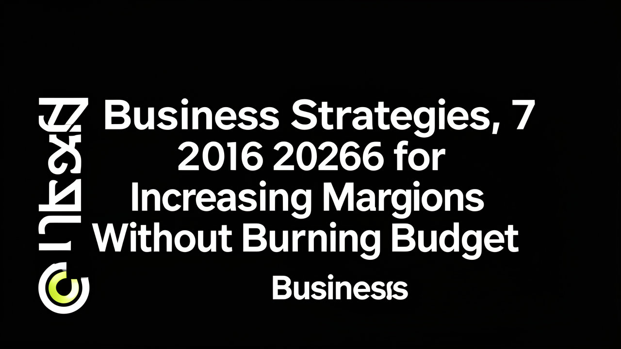 7 Strategi Bisnis 2026 untuk Meningkatkan Margin Tanpa Membakar Anggaran