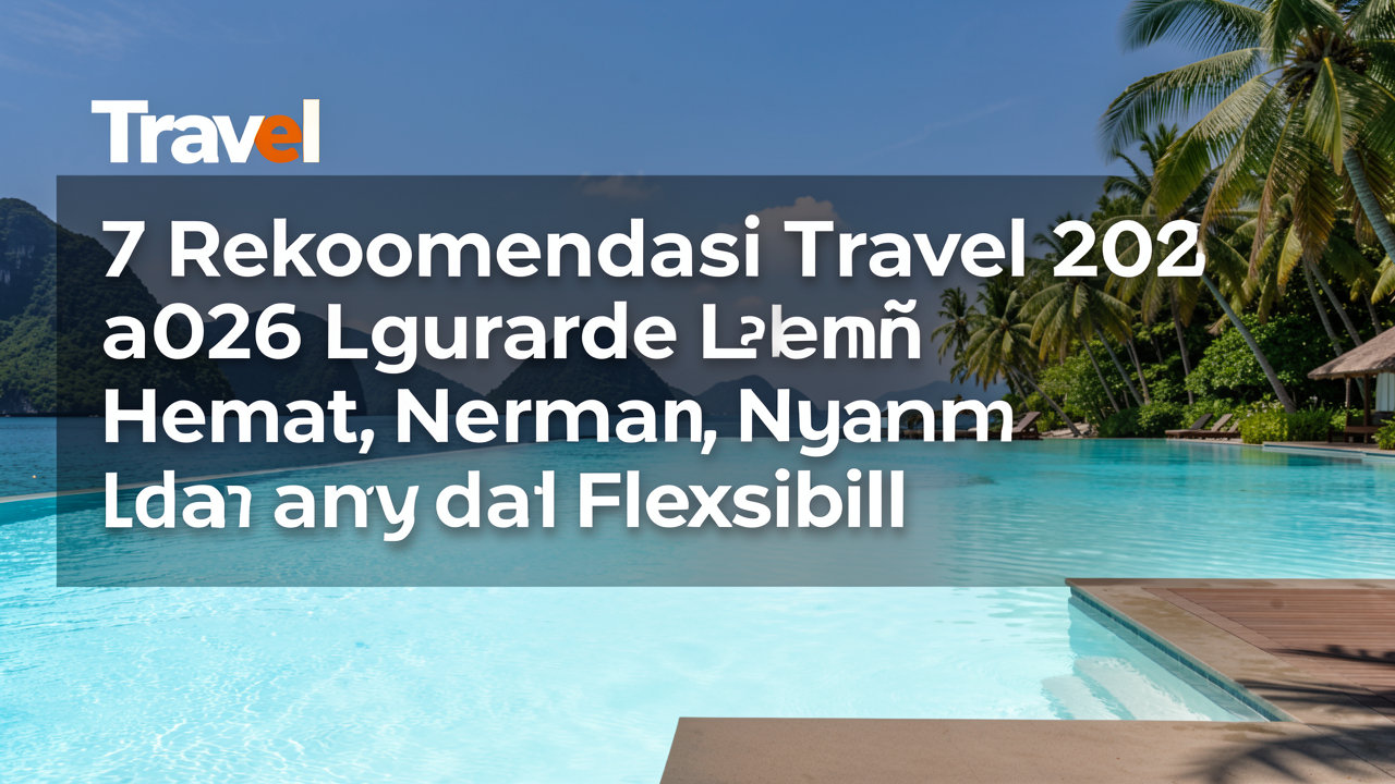 7 Rekomendasi Travel 2026 agar Liburan Lebih Hemat, Nyaman, dan Fleksibel
