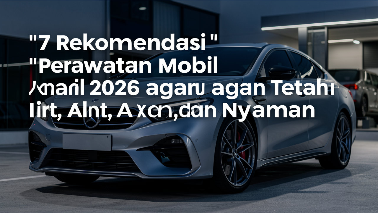 7 Rekomendasi Perawatan Mobil 2026 agar Tetap Irit, Aman, dan Nyaman