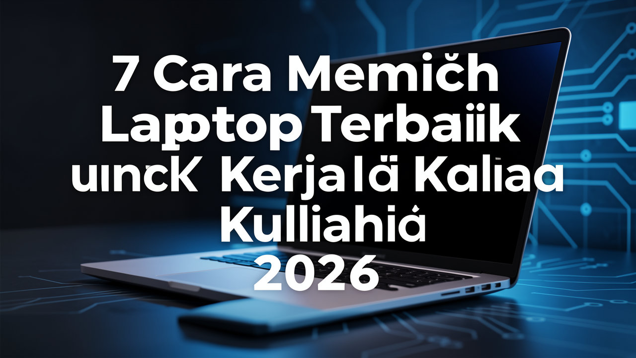 7 Cara Memilih Laptop Terbaik untuk Kerja dan Kuliah di 2026
