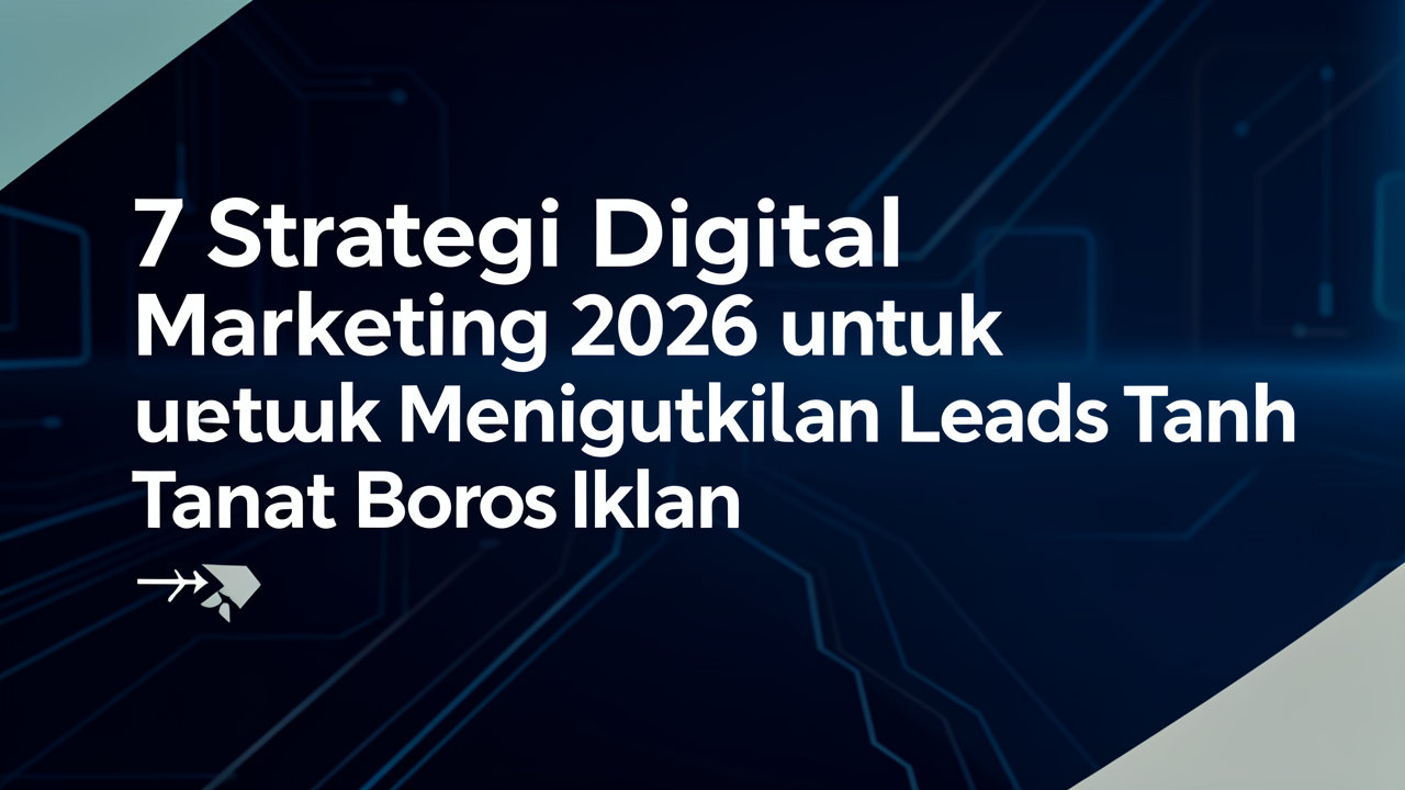 7 Strategi Digital Marketing 2026 untuk Meningkatkan Leads Tanpa Boros Iklan