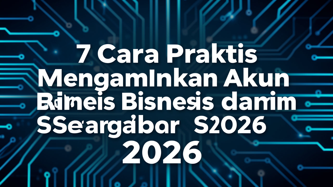7 Cara Praktis Mengamankan Akun Bisnis dari Serangan Siber 2026