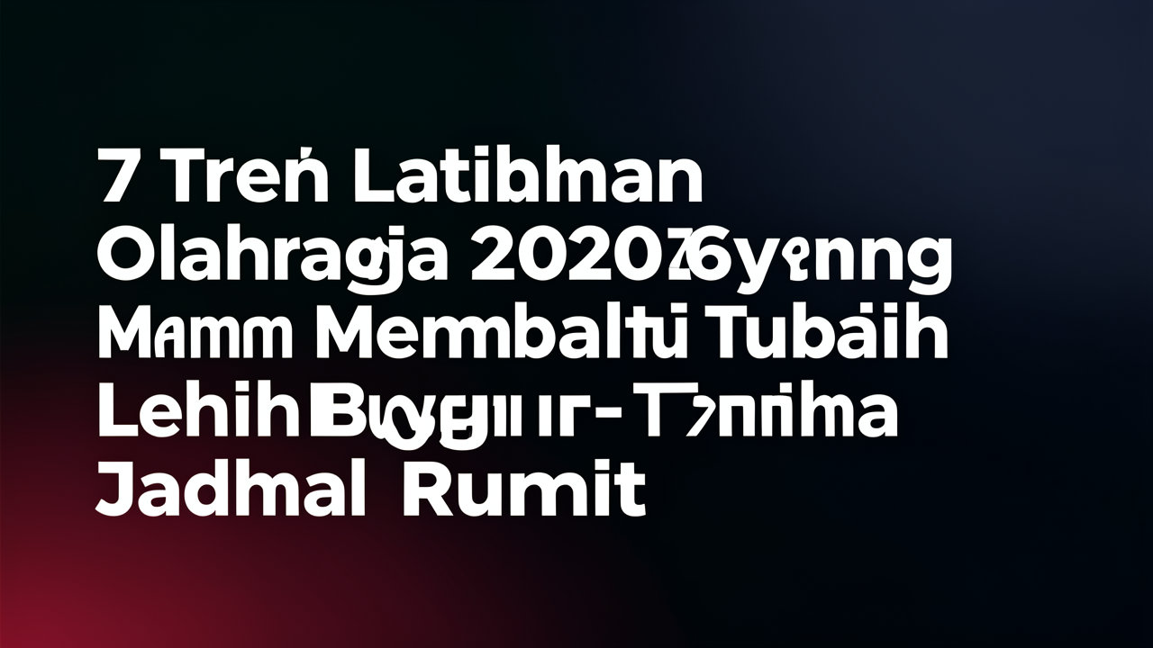 7 Tren Latihan Olahraga 2026 yang Membantu Tubuh Lebih Bugar Tanpa Jadwal Rumit